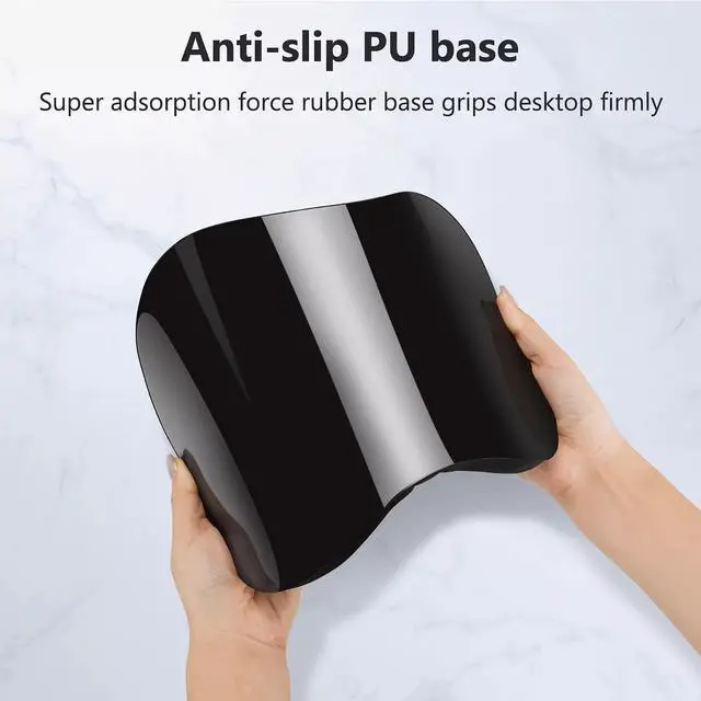 Alt view image 7 of 7 - Blue Hydrangea Ergonomic Mouse pad with Wrist Rest White Cute Blue Flower Mouse Pad Kawaii Wrist Rest Pain Relief Mousepad with Memory Foam Filled Accessories Wrist Rest for Mouse Pad 12.2 X 7.9In