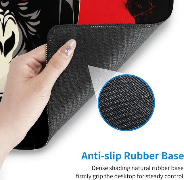 Alt view image 6 of 7 - Stylish Gorilla with Headphones Against Themed Mouse Pad 31.5 x 12 Inch Anti-Slip Rubber Base Ideal for Computer Laptop Office & Home Use