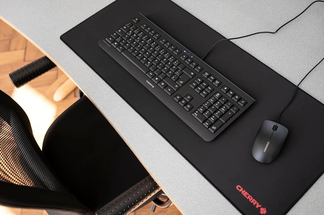 Alt view image 5 of 6 - MP 2000 Premium Mouse Pad in XXL (31.50 x 13.78 x 0.20) Smooth Fabric Surface for Precision Sewn Edges Non-Slip Bottom Rollable Comfortable Black