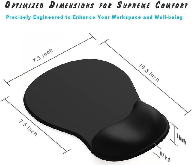 Alt view image 7 of 7 - ErgoComfort Gel Wrist Rest Mouse Pad-Ergonomic Office Mousepad with Wrist Support-Non-Slip Design Desk Accessories Mat for Home&Game Decor (02Pink Serenity)