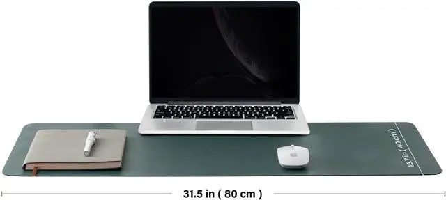 Alt view image 2 of 6 - Cork Desk Mat - Dual-Sided Desk Pad for Office and Home - Desk Organization and Accessories - Ideal for Large Mouse Pad and Desk Mats on Top of Desks(Dark Green 31.5x 15.7)