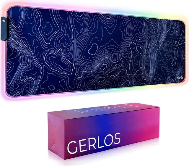Main image of RGB Large Gaming Mouse Pad Extended Soft LED Mouse Pad Non-Slip Rubber Base Water Resist Keyboard Pad Computer Mousepad 31.5×11.8 inches