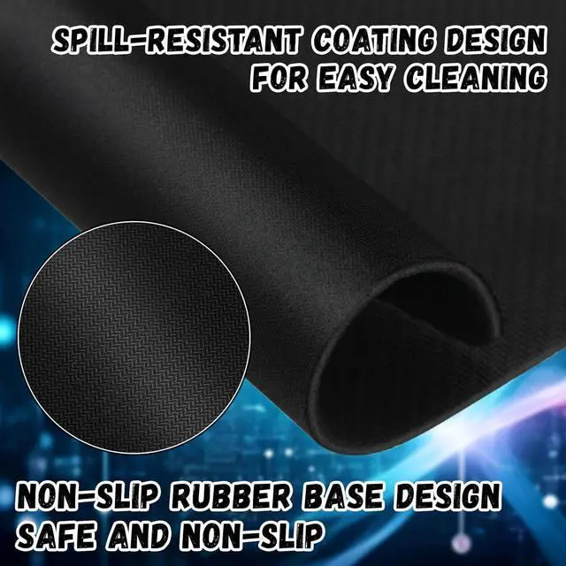 Alt view image 4 of 7 - 20 Pack Mouse Pad Bulk Computer Mouse Pad Gaming Mouse Pad for Computers Laptop Office Home with Non Slip Rubber Base (Black 7.09 x 8.66 Inch)