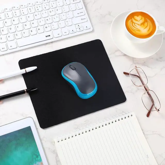 Alt view image 7 of 7 - 20 Pack Mouse Pad Bulk Computer Mouse Pad Gaming Mouse Pad for Computers Laptop Office Home with Non Slip Rubber Base (Black 7.09 x 8.66 Inch)