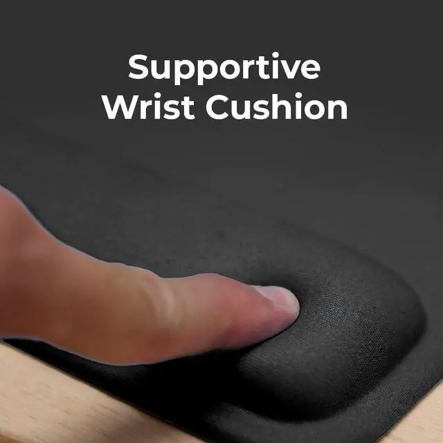 Alt view image 5 of 7 - Ergonomic Mouse Pad Wrist Support - Comfortable Mouse Pad Wrist Rest - Wrist Relief Gel Mousepad - Non-Slip Base Aesthetic Mousepad for Gaming Home Office - Perfect for Computer Laptop