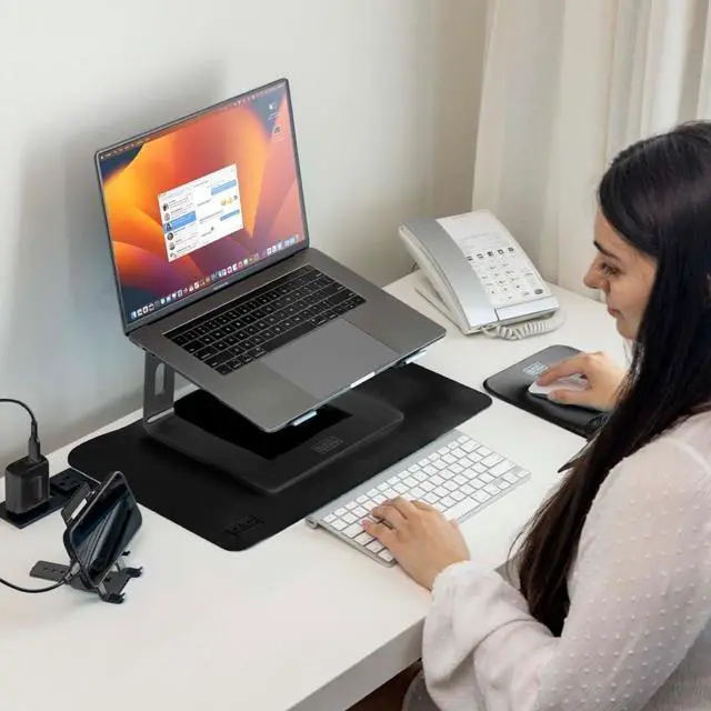 Alt view image 7 of 7 - Ergonomic Mouse Pad Wrist Support - Comfortable Mouse Pad Wrist Rest - Wrist Relief Gel Mousepad - Non-Slip Base Aesthetic Mousepad for Gaming Home Office - Perfect for Computer Laptop