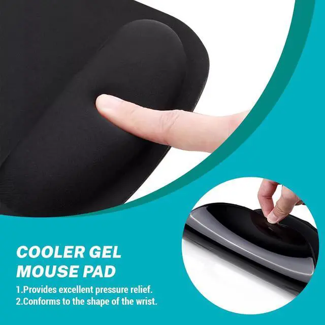 Alt view image 6 of 7 - Ergonomic Mouse Pad with Wrist Support Cute Funny Gel Mouse Pads Wrist Rest Dumpster on Fire Comfortable Computer Mousepad for Gaming Laptop Work Home Desk Accessories Office Supplies Decor