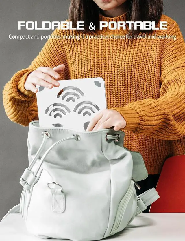 Alt view image 7 of 7 - Adjustable Tablet Stand for Desk Premium Aluminum Holder for iPads Tablets Kindles Switch Phones and All Devices up to 14 Inches. Portable and Foldable (Silver Plus Size)