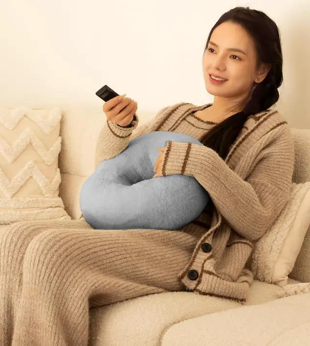 Alt view image 7 of 7 - Tablet Stand with Pillow Compatible with 4.7-13 Phone/Tablet iPad iPhone  Google Kindle 360°Adjustable Phone Holder for Bed with Soft Plush Fabric and Detachable Bowl Grey
