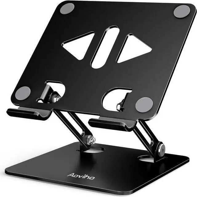 Main image of Tablet Stand Holder for Desk Adjustable Desktop Tablet Holder Foldable Aluminum Tablet Mount for iPad pro 12.9 iPad Air Mini  Galaxy Tabs Z Fold Kindle Fire(4-13 inch) (Black)