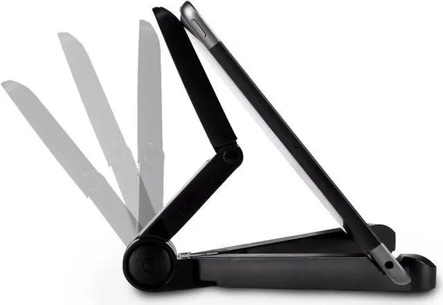 Alt view image 2 of 7 - Tablet Stand for Portable Monitor Adjustable Tablet Holder Foldable iPad Accessories for Office Compatible with Kindle Switch Surface Pro iPad Pro/Air/Mini iPhone Pro/Max/Plus