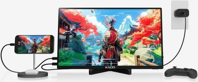 Alt view image 5 of 7 - Tablet Stand for Portable Monitor Adjustable Tablet Holder Foldable iPad Accessories for Office Compatible with Kindle Switch Surface Pro iPad Pro/Air/Mini iPhone Pro/Max/Plus