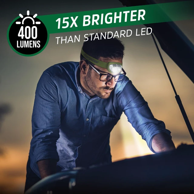 Alt view image 2 of 7 - PRO-400 Headlamps for Adults Rechargeable Led Headlights 2-Pack