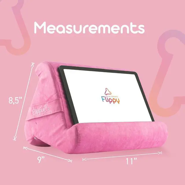 Alt view image 2 of 7 - Tablet Pillow Stand - Tablet Stand Tablet Holder for Bed Reading - Lap Stand Compatible with iPad Kindle  - in The Pink Baby