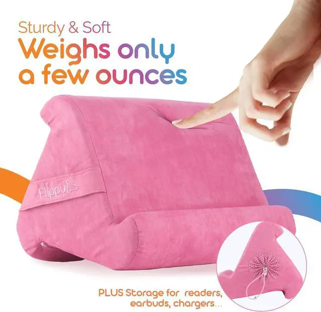 Alt view image 3 of 7 - Tablet Pillow Stand - Tablet Stand Tablet Holder for Bed Reading - Lap Stand Compatible with iPad Kindle  - in The Pink Baby