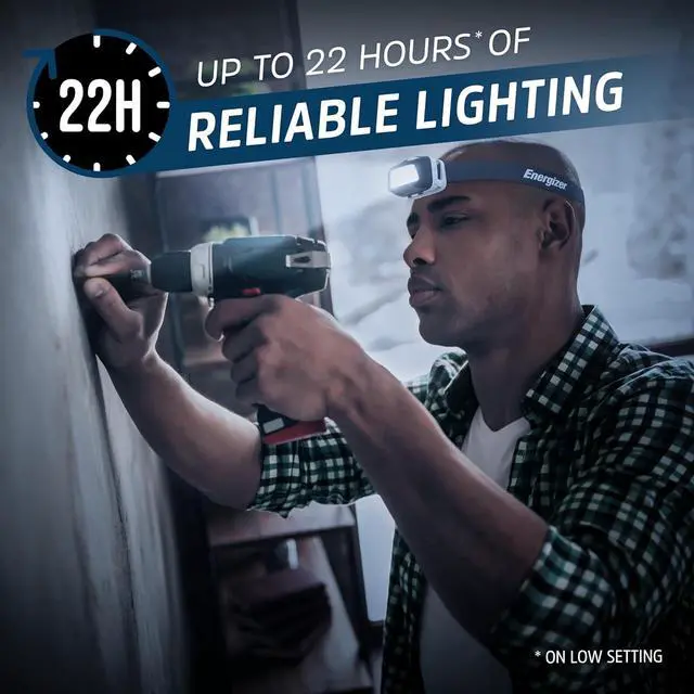 Alt view image 5 of 6 - HDL40 LED Headlamp 500 Lumen IPX7 Waterproof Multi-Colored Headlamp Hands-Free Light Batteries Included