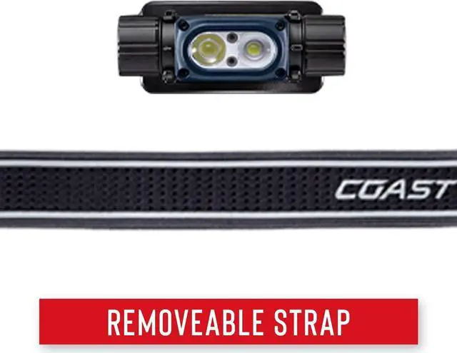 Alt view image 7 of 7 - WPH30R 1000 Lumen Waterproof Ultra Bright IP68 USB Rechargeable-Dual Power Headlamp 5 Modes with Spot and Flood Beams Blue/Black