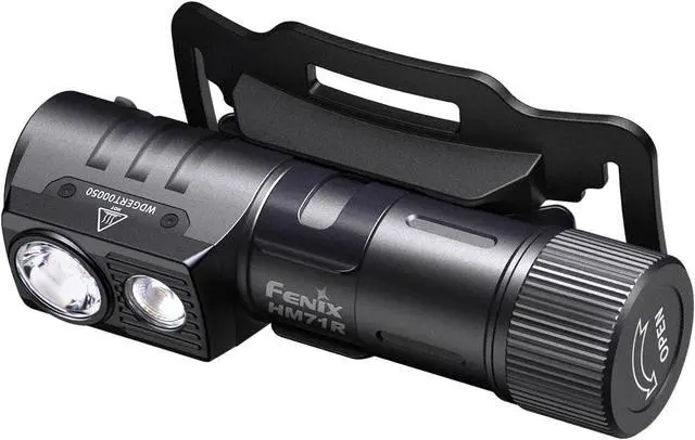 Alt view image 3 of 7 - Fenix HM71R Headlamp, 2700 Lumen Super Bright USB-C Rechargeable Spot Light Flood Light L-Shape 90 Degree Right Angle Flashlight Industrial Grade with LumenTac Organizer