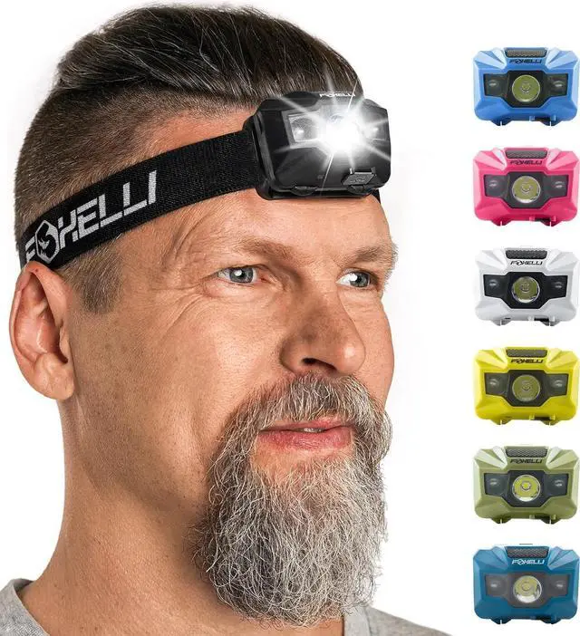 Alt view image 7 of 7 - Rechargeable LED Headlamp  Ultralight Waterproof and USB Rechargeable Headlamp with Red Light for Running Camping Hiking & Outdoors