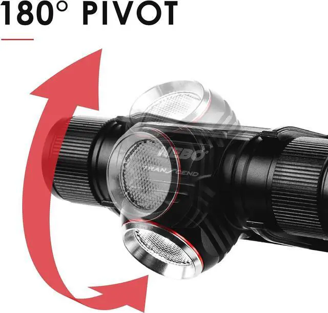 Alt view image 6 of 7 - Transcend 1000-Lumen Headlamp Flashlight And Cap Light USB Rechargeable LED Head Lamp For Camping Hiking Fishing with 5 Light Modes Adjustable Reflective Head Strap IPX7 Waterproof Black