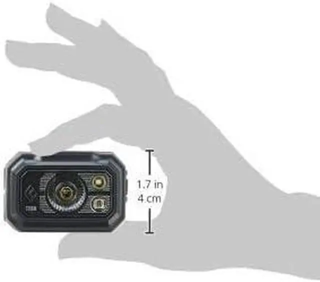 Alt view image 2 of 2 - Storm 400 LED Headlamp, Waterproof and Dimmable Battery Powered Headlamp for Camping, Hiking, Hunting, Fishing, Work with Red Light Headlamp Mode, Graphite