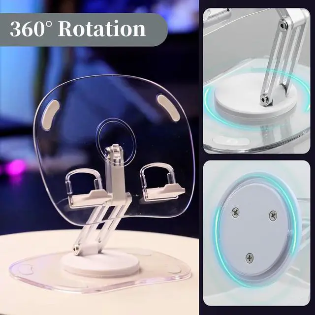 Alt view image 6 of 7 - iPad Stand Holder Adjustable Tablet Stand for Desk Foldable Monitor Stand Tablet Holder Portable Travel iPad Pro Holder Essentials for Tablets/Monitor/PS/Switch iPhone 4-12.9