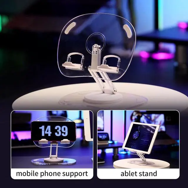 Alt view image 7 of 7 - iPad Stand Holder Adjustable Tablet Stand for Desk Foldable Monitor Stand Tablet Holder Portable Travel iPad Pro Holder Essentials for Tablets/Monitor/PS/Switch iPhone 4-12.9