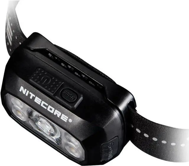 Alt view image 3 of 7 - Headlamp Rechargeable LED 400 Lumens with Red & White Light 8 Modes USB-C Charging IPX4 Waterproof for Running Hiking Fishing and Camping