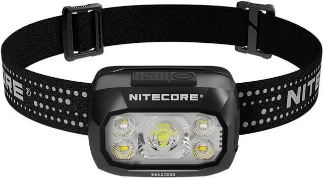Alt view image 2 of 7 - Headlamp Rechargeable LED 400 Lumens with Red & White Light 8 Modes USB-C Charging IPX4 Waterproof for Running Hiking Fishing and Camping