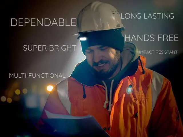 Alt view image 5 of 7 - Hat Light Rechargeable LED Headlamp: Head Lamps Strap Clip On Flashlight Headlamps for Hardhat & Hats for Camping Running Working Hard Hats Cycling Walking Hiking