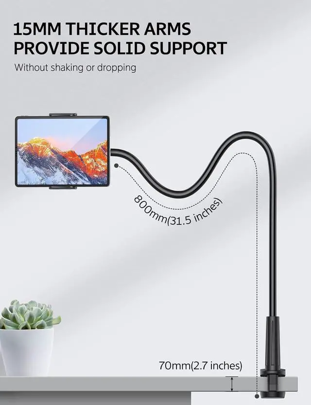 Alt view image 3 of 7 - iPad Pillow Stand for Lap Angle Adjustable Tablet Pillow Stand Soft Cushion iPad Holder for Bed Compatible with Laptop MacBook iPad Pro Air Mini Kindle Books & 4-15.6 Tablet Gray