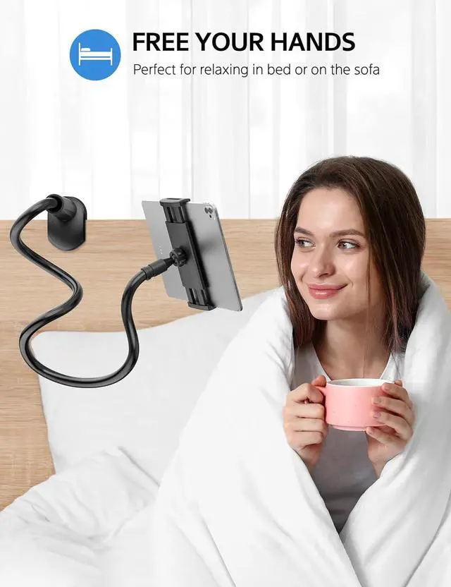 Alt view image 7 of 7 - iPad Pillow Stand for Lap Angle Adjustable Tablet Pillow Stand Soft Cushion iPad Holder for Bed Compatible with Laptop MacBook iPad Pro Air Mini Kindle Books & 4-15.6 Tablet Gray