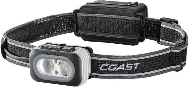 Main image of Coast RL20R 1000 Lumen Tri-Color LED Rerchargeable Headlamp with Flood and Spot Beams, Variable Light Control, Fixed Focus, Ultra-Strap, Red/Green Modes
