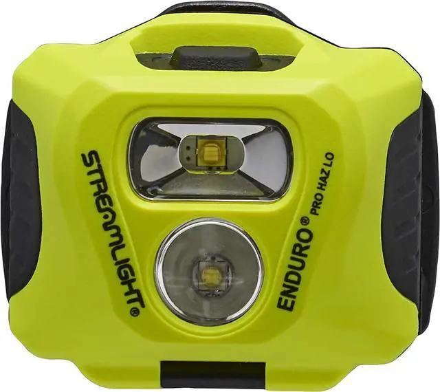Alt view image 2 of 7 - 61424 Enduro Pro Haz-Lo 160-Lumen Multi Function Headlamp Includes 3 AAA Alkaline Batteries Rubber Hard Hat Strap Elastic Head Strap 3M Dual Lock Yellow
