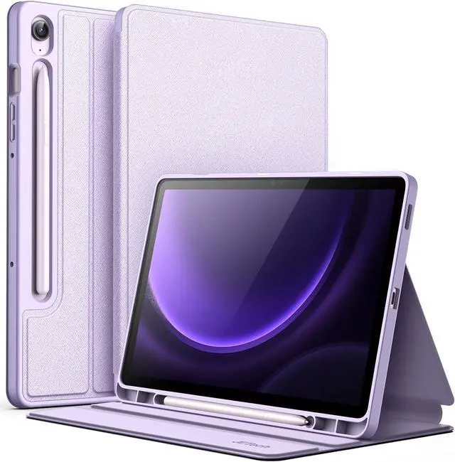 Main image of Case for  Galaxy Tab S9 FE 10.9-Inch with S Pen Holder Slim Folio Stand Protective Tablet Cover Multi-Angle Viewing (Lavender)