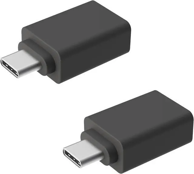 Main image of USB-C to USB-A Adapter Converter for MacBook PC Android iPhone Receiver Dongle Keyboard Mouse Webcam Camera File Transfer Portable Hard Drive Printer Speaker Headset & More (2-Pack)