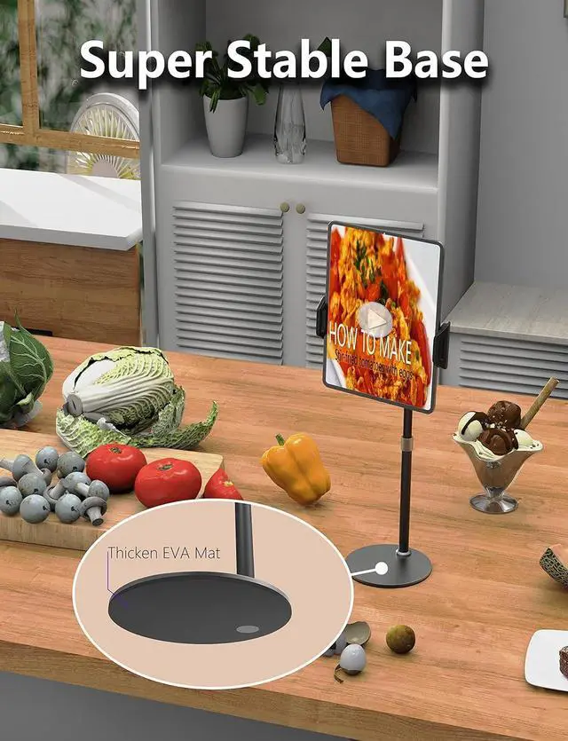 Alt view image 7 of 7 - Tablet Stand and Holder Adjustable Bendable Holder for Desk Stable Compatible with Ipad Pro 12.9 11 10.2 Mini Kindle Switch Nexus Tab Portable Screen and Most 4.7-16 Devices