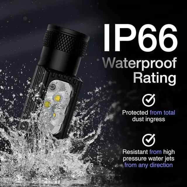 Alt view image 5 of 6 - K-Bern Rechargeable Headlamp. 1850 Lumen, Ultra Bright Head Lights for Forehead. Waterproof, Lightweight Aluminum, 2600mAh Battery, Perfect for Dog Walking, Camping, Hiking & Hard Hats