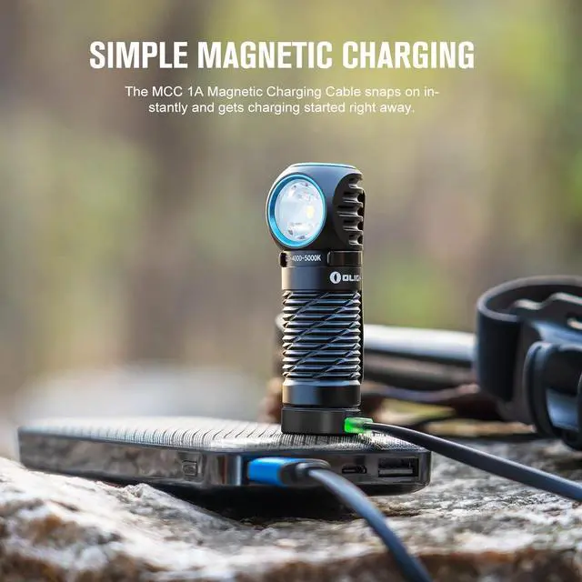 Alt view image 6 of 7 - Perun 2 Mini Headlamp 1100 Lumens LED Head Flashlight Rechargeable Headlight with Red Light Option Great for Working Hiking Camping and Climbing (Black Neutral White: 4000~5000K)