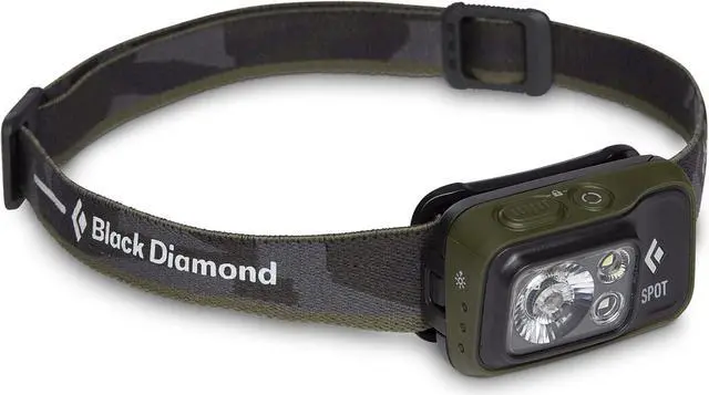 Main image of Spot 400 LED Headlamp Waterproof and Dimmable Battery Powered Headlamp for Camping Hiking Running Hunting Work with Red Light Headlamp Mode Dark Olive