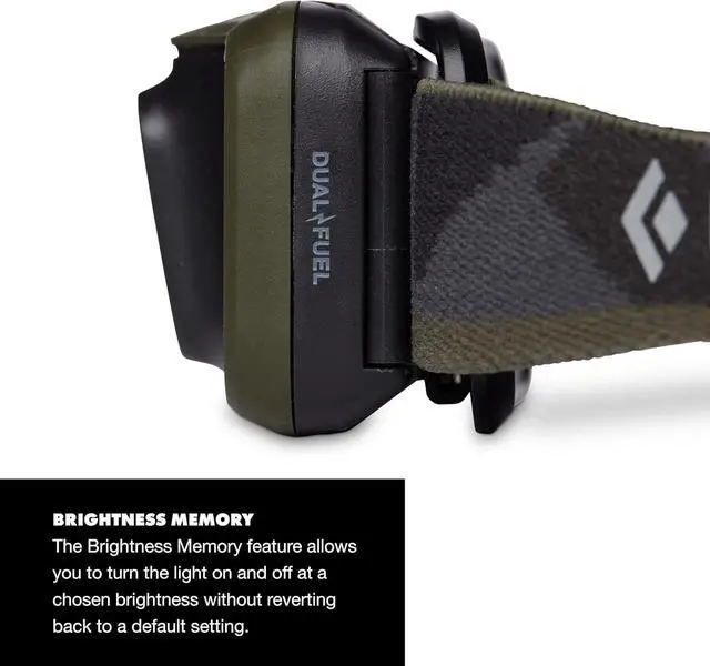 Alt view image 4 of 4 - Spot 400 LED Headlamp Waterproof and Dimmable Battery Powered Headlamp for Camping Hiking Running Hunting Work with Red Light Headlamp Mode Dark Olive