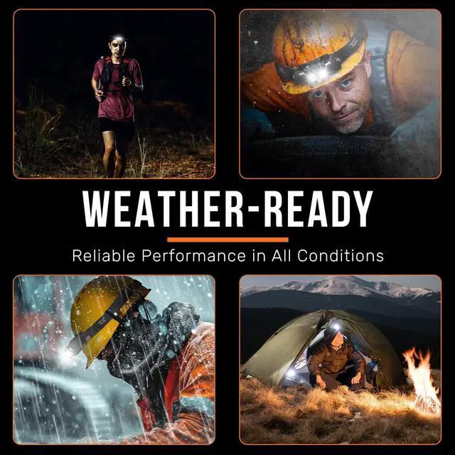 Alt view image 7 of 7 - Headlamp Rechargeable 1000 Lumen Head Lamps LED Rechargeable Super Bright Head Lamps for Adults Rechargeable 5 Modes Head Lights for Forehead for Work Hiking Camping Head Flashlight