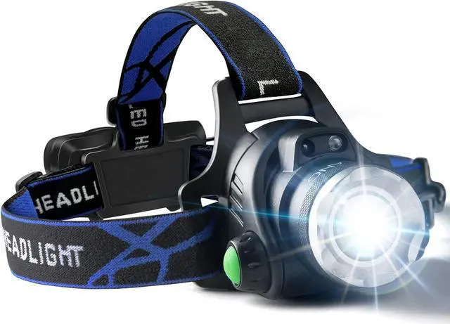 Main image of Rechargeable Headlamp 1500 Lumen High Bright Zoom LED Head Lamp Large Battery-Powered Waterproof Headband Lamp with 4 Modes and Adjustable Headband Perfect For Outdoor Camping Running Cycling Climbing