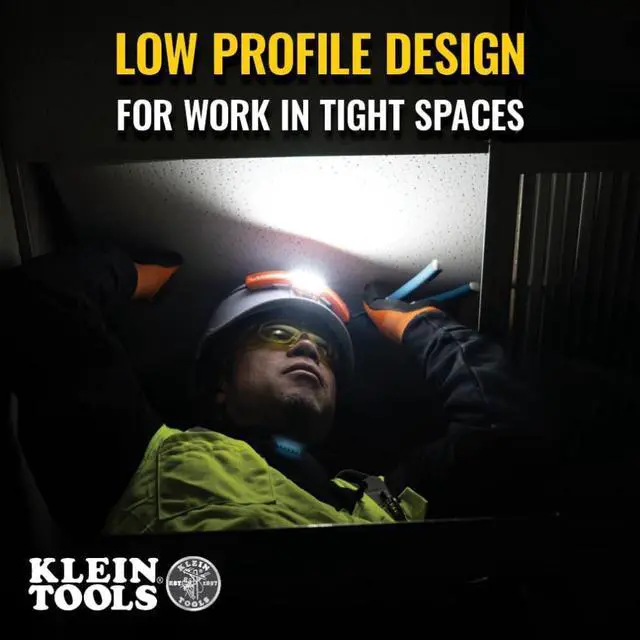Alt view image 3 of 7 - KHH56308 Rechargeable LED Wide-Beam Headlamp for Hard Hats 770 Lumens for Work Battery and Mount Included