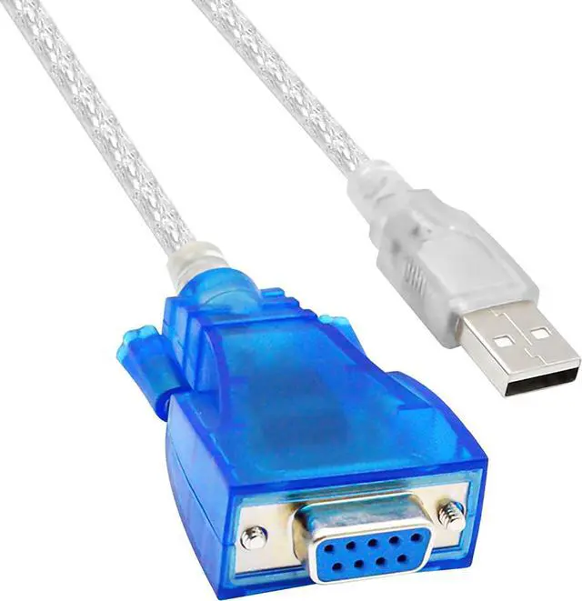 Main image of USB to RS232 Serial Cable 6.6ft USB to RS232 Female DB9 Serial Converter Cable with FTDI Chipset Industrial Adapter Supports Windows Series/Linux/Mac OS