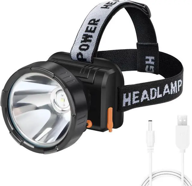Main image of Headlamp Rechargeable - Super Bright Spotlight with 2 Modes - LED Flashlight Headlight for Camping Fishing Hiking