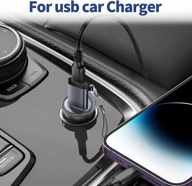 Alt view image 6 of 7 - USB C Female to USB Male Adapter 3 Pack USB C to USB 3.0 Adapter Type C to USB A Charger Cable Converter Compatible for  Watch iPhone 15 14 13 AirPods 3 MacBook  Galaxy Google Car