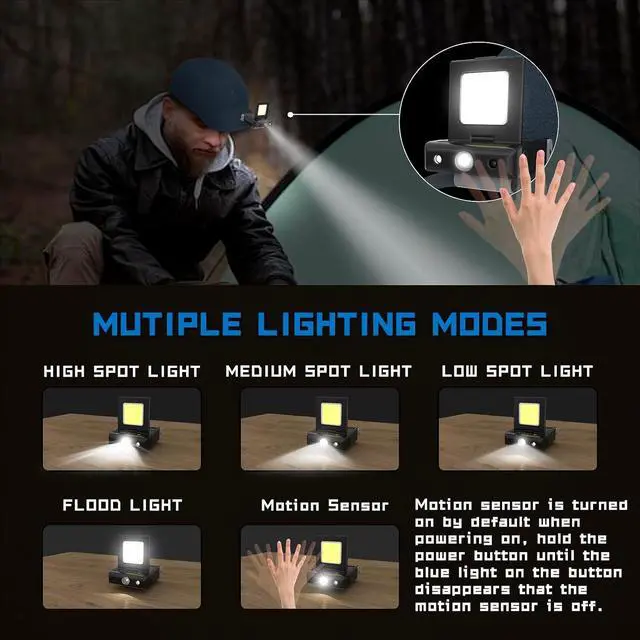 Alt view image 3 of 6 - Ultra Bright Mini Hands Free Cree LED Clip on Cap Light - Rechargeable Waterproof Hat Light Flashlight Portable Headlamp for Fishing Camping Hand Work Baseball Caps