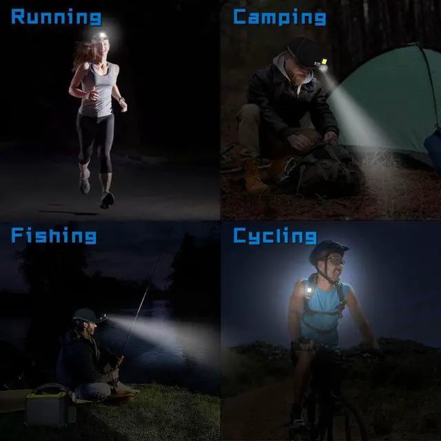 Alt view image 5 of 6 - Ultra Bright Mini Hands Free Cree LED Clip on Cap Light - Rechargeable Waterproof Hat Light Flashlight Portable Headlamp for Fishing Camping Hand Work Baseball Caps