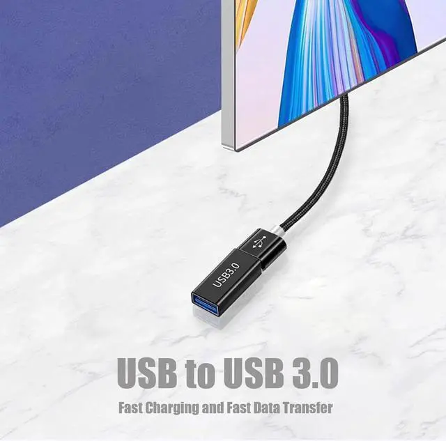 Alt view image 3 of 5 - 4Pack USB Female to USB Female Adapter for Connecting Two USB Male Ends Devices Female to Female USB Adapter Extension Connector Compatible with MacBook Pro/Air IPad Pro Google Pixel  Etc.